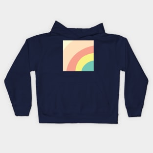 Pastel Rainbow Vector Abstract Pattern Kids Hoodie